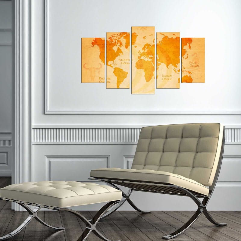 DEKORATIV MDF-MÅLNING 5-Delar 20x60 cm - Inredning & dekor - Tavlor & konst - Canvastavla
