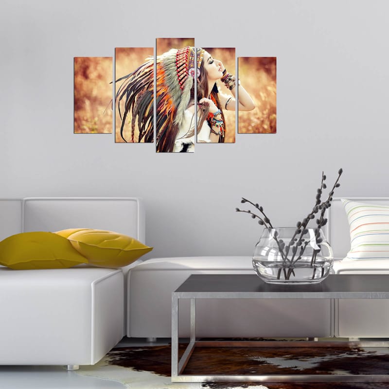 DEKORATIV MDF-MÅLNING 5-Delar 20x60 cm - Inredning & dekor - Tavlor & konst - Canvastavla