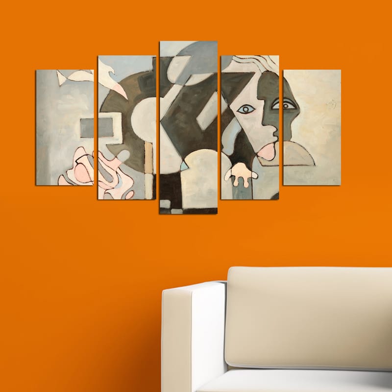 DEKORATIV MDF-MÅLNING 5-Delar 20x60 cm - Inredning & dekor - Tavlor & konst - Canvastavla