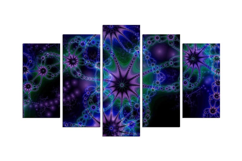 Dekorativ MDF-målning 5 Delar - Flerfärgad - Inredning & dekor - Tavlor & konst - Canvastavla