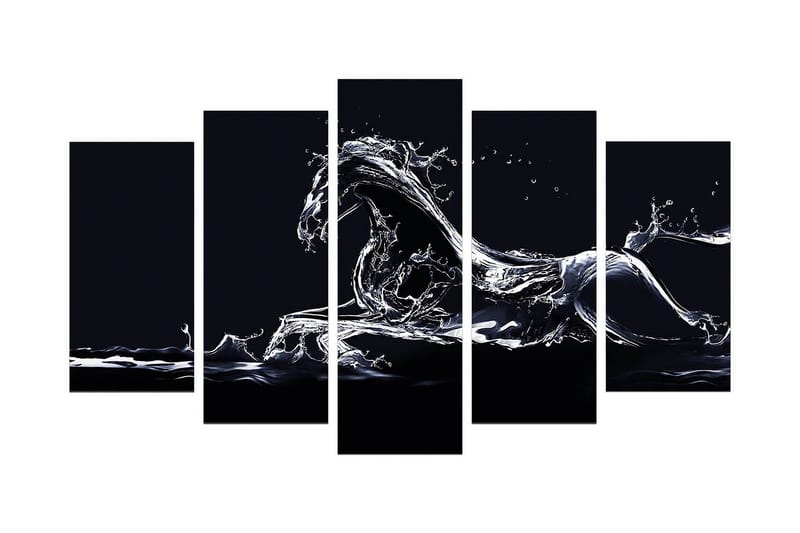 Dekorativ MDF-målning 5 Delar, Flerfärgad