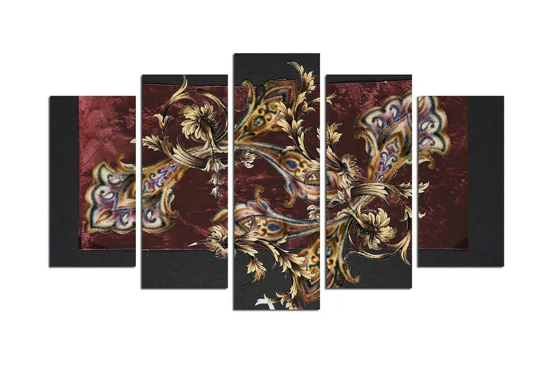 Dekorativ MDF-målning 5 Delar - Flerfärgad - Inredning & dekor - Tavlor & konst - Canvastavla