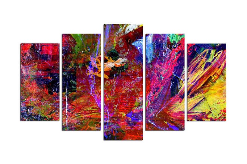 Dekorativ MDF-målning 5 Delar - Flerfärgad - Inredning & dekor - Tavlor & konst - Canvastavla