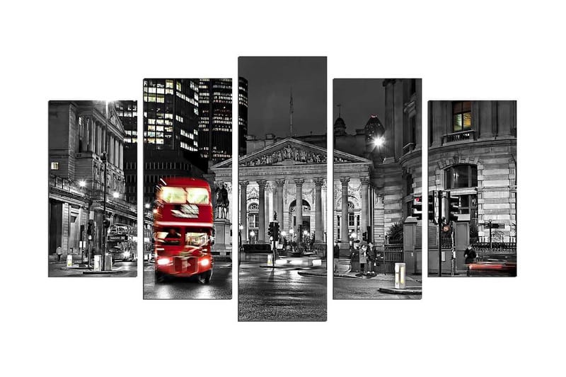 Dekorativ MDF-målning 5 Delar - Flerfärgad - Inredning & dekor - Tavlor & konst - Canvastavla