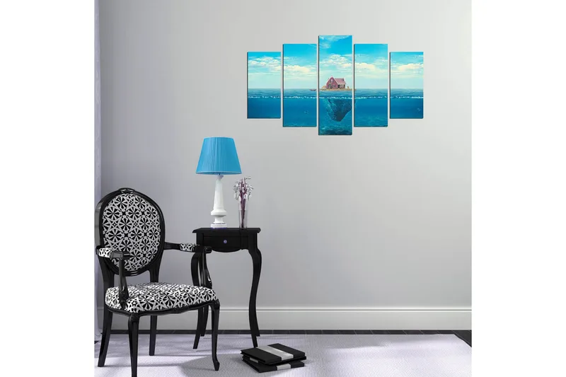 Dekorativ MDF-målning 5 Delar - Flerfärgad - Inredning & dekor - Tavlor & konst - Canvastavla