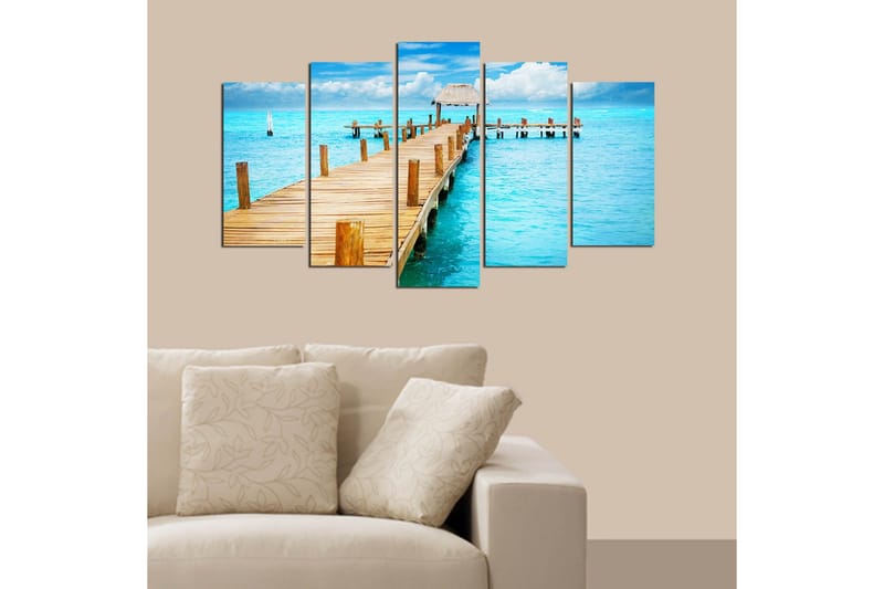 Dekorativ MDF-målning 5 Delar - Flerfärgad - Inredning & dekor - Tavlor & konst - Canvastavla