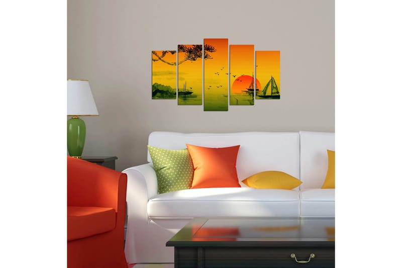 Dekorativ MDF-målning 5 Delar - Flerfärgad - Inredning & dekor - Tavlor & konst - Canvastavla