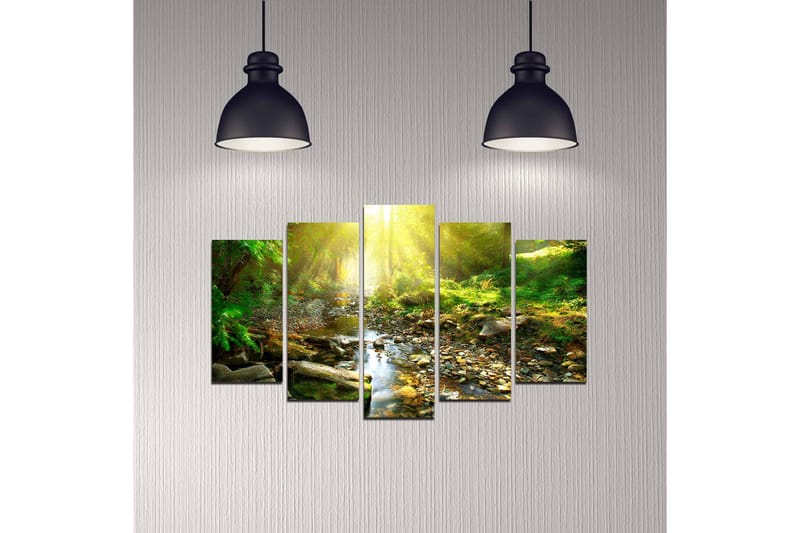 Dekorativ MDF-målning 5 Delar - Flerfärgad - Inredning & dekor - Tavlor & konst - Canvastavla