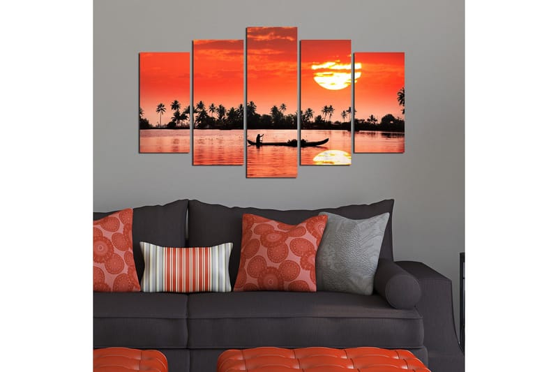 Dekorativ MDF-målning 5 Delar - Flerfärgad - Inredning & dekor - Tavlor & konst - Canvastavla