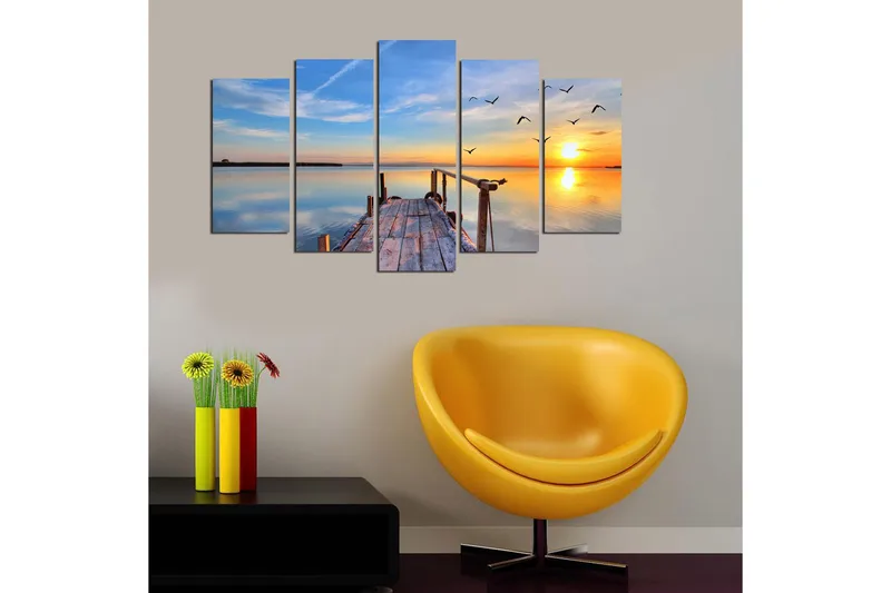 Dekorativ MDF-målning 5 Delar - Flerfärgad - Inredning & dekor - Tavlor & konst - Canvastavla