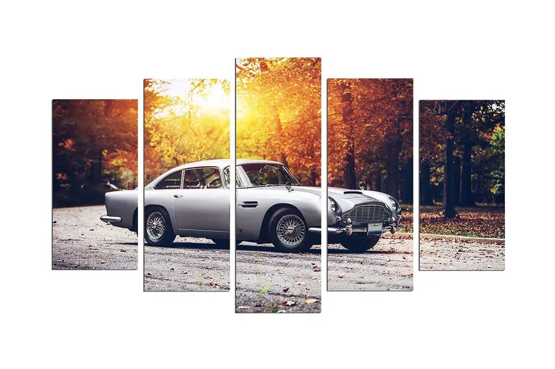 Dekorativ MDF-målning 5 Delar, Flerfärgad