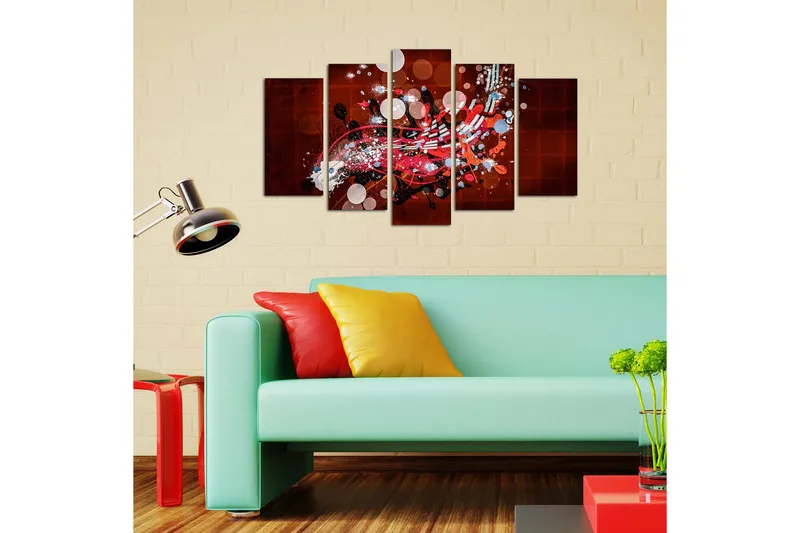 Dekorativ MDF-målning 5 Delar - Flerfärgad - Inredning & dekor - Tavlor & konst - Canvastavla
