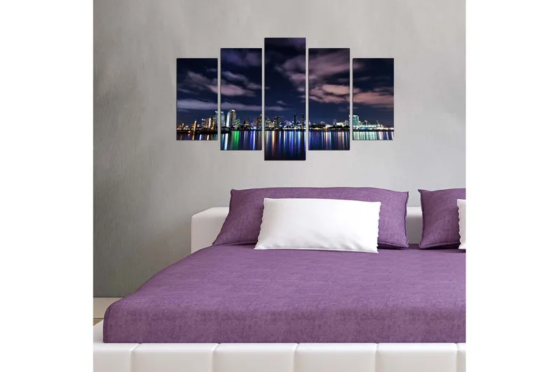 Dekorativ MDF-målning 5 Delar - Flerfärgad - Inredning & dekor - Tavlor & konst - Canvastavla