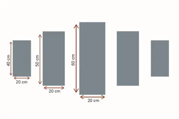 Dekorativ MDF-målning 5 Delar - Flerfärgad - Inredning & dekor - Tavlor & konst - Canvastavla