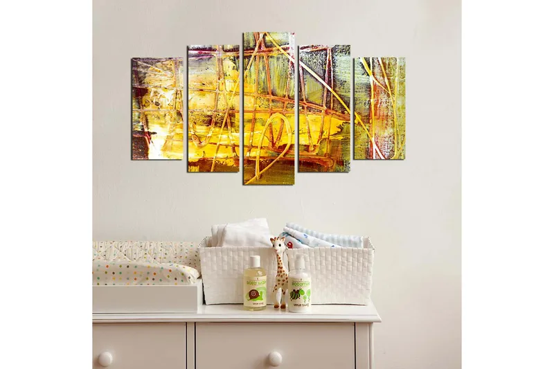 Dekorativ MDF-målning 5 Delar - Flerfärgad - Inredning & dekor - Tavlor & konst - Canvastavla