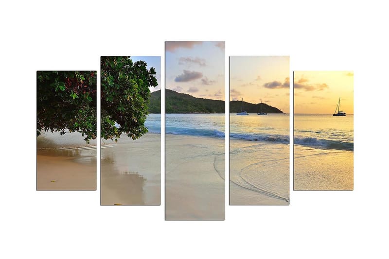 Dekorativ MDF-målning 5 Delar, Flerfärgad