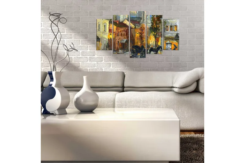 Dekorativ MDF-målning 5 Delar - Flerfärgad - Inredning & dekor - Tavlor & konst - Canvastavla