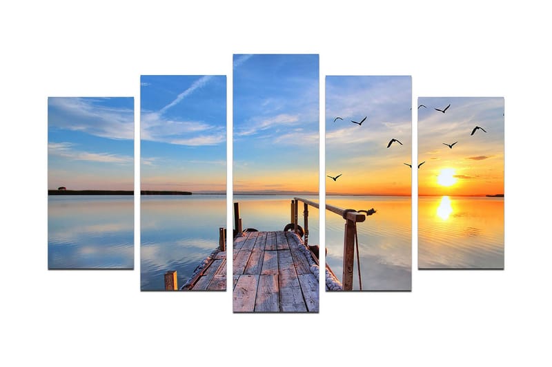 Dekorativ MDF-målning 5 Delar - Flerfärgad - Inredning & dekor - Tavlor & konst - Canvastavla