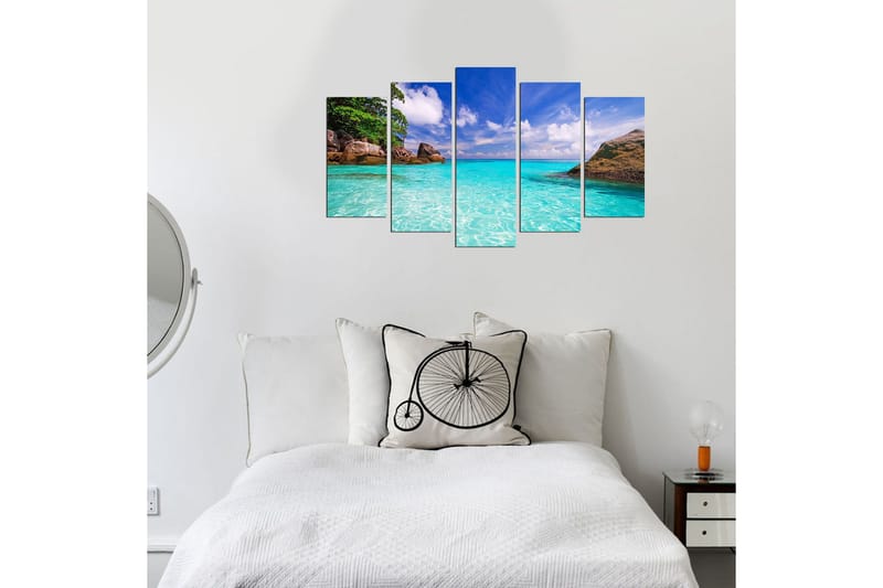 Dekorativ MDF-målning 5 Delar - Flerfärgad - Inredning & dekor - Tavlor & konst - Canvastavla