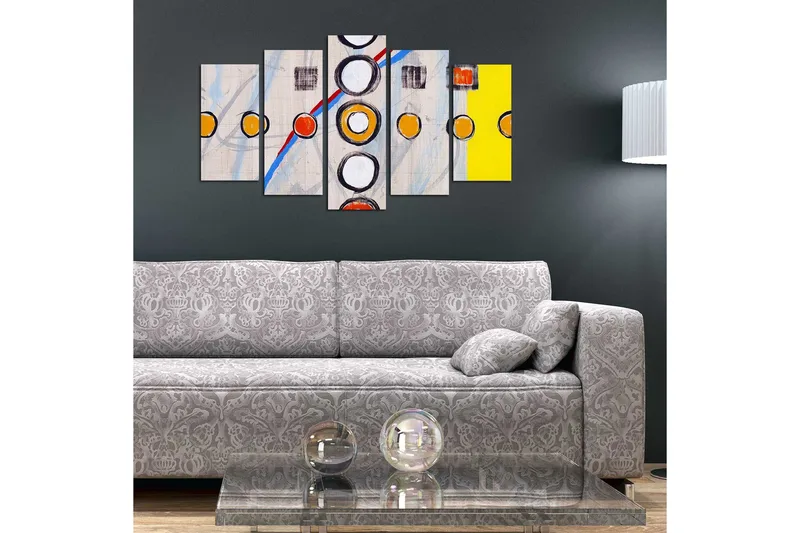 Dekorativ MDF-målning 5 Delar - Flerfärgad - Inredning & dekor - Tavlor & konst - Canvastavla