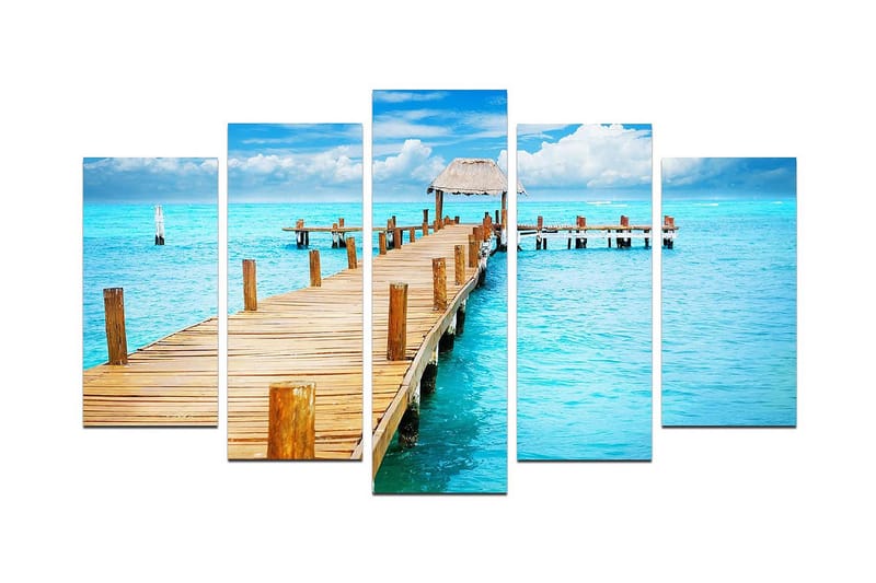 Dekorativ MDF-målning 5 Delar - Flerfärgad - Inredning & dekor - Tavlor & konst - Canvastavla