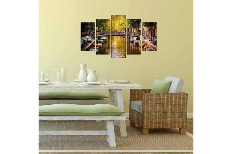 Dekorativ MDF-målning 5 Delar - Flerfärgad - Inredning & dekor - Tavlor & konst - Canvastavla