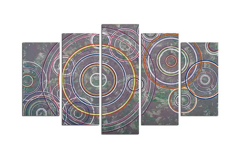 Dekorativ MDF-målning 5 Delar - Flerfärgad - Inredning & dekor - Tavlor & konst - Canvastavla