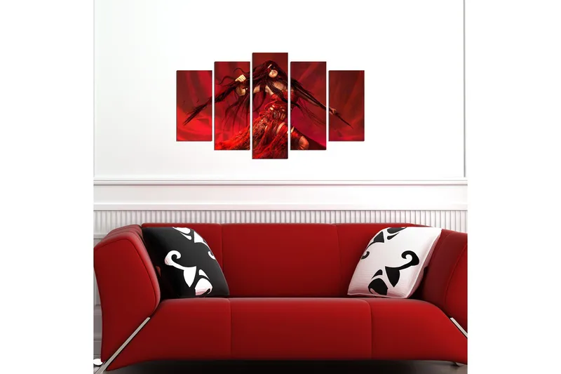 Dekorativ MDF-målning 5 Delar - Flerfärgad - Inredning & dekor - Tavlor & konst - Canvastavla