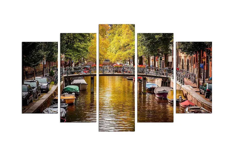 Dekorativ MDF-målning 5 Delar - Flerfärgad - Inredning & dekor - Tavlor & konst - Canvastavla