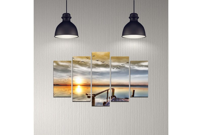 Dekorativ MDF-målning 5 Delar - Flerfärgad - Inredning & dekor - Tavlor & konst - Canvastavla