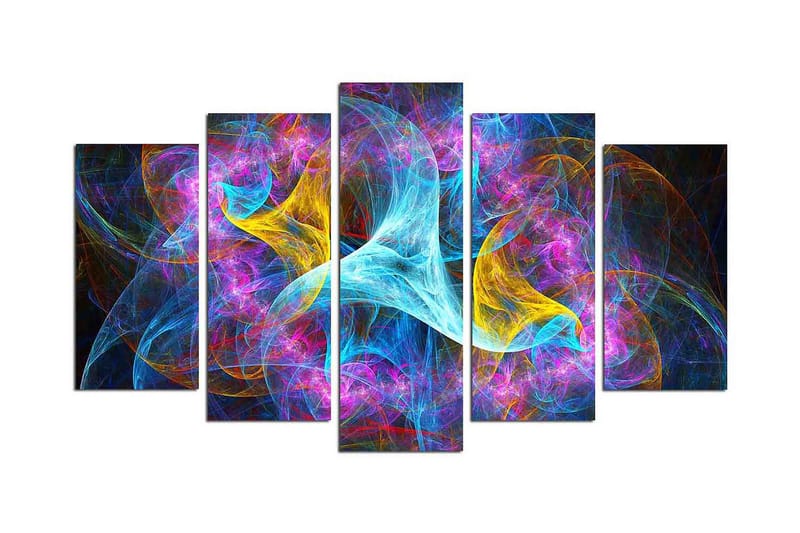 Dekorativ MDF-målning 5 Delar - Flerfärgad - Inredning & dekor - Tavlor & konst - Canvastavla
