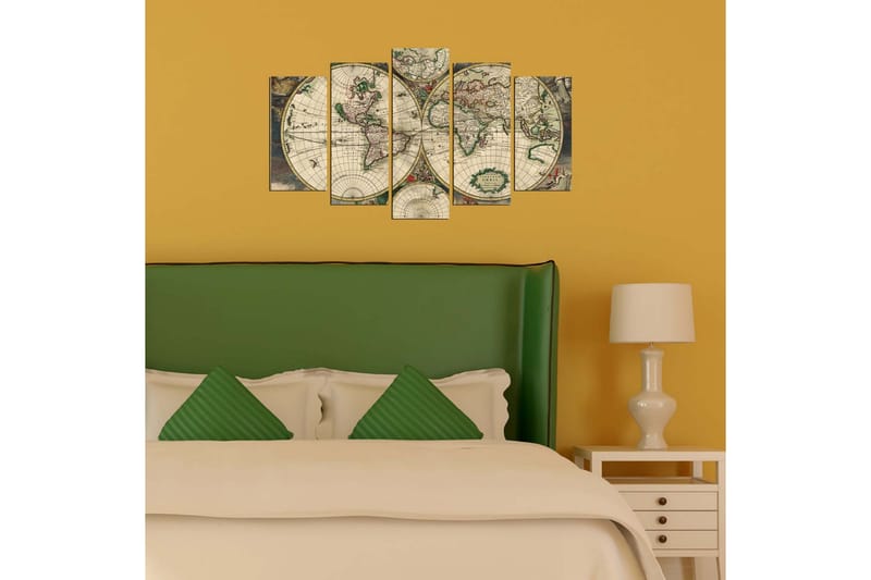 Dekorativ MDF-målning 5 Delar - Flerfärgad - Inredning & dekor - Tavlor & konst - Canvastavla