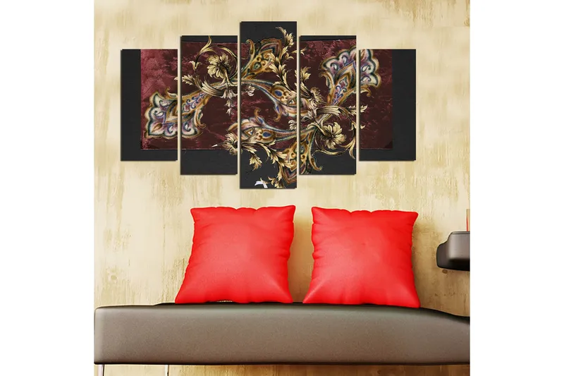 Dekorativ MDF-målning 5 Delar - Flerfärgad - Inredning & dekor - Tavlor & konst - Canvastavla