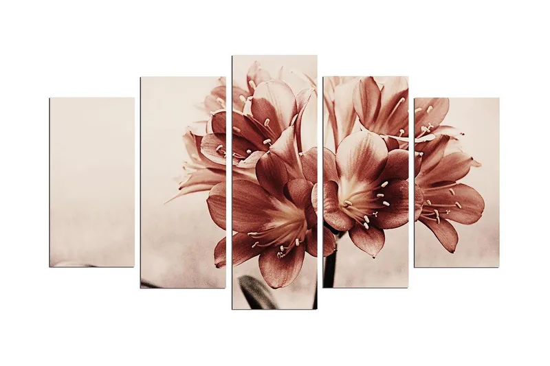 Dekorativ MDF-målning 5 Delar - Flerfärgad - Inredning & dekor - Tavlor & konst - Canvastavla