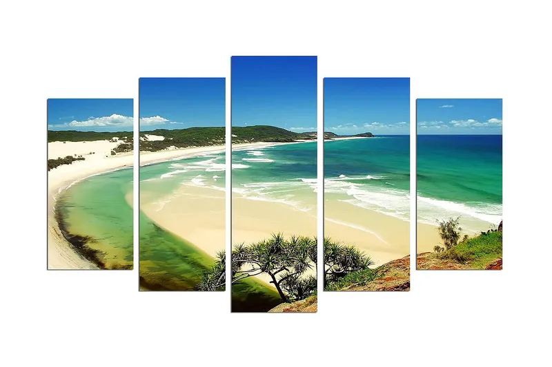 Dekorativ MDF-målning 5 Delar - Flerfärgad - Inredning & dekor - Tavlor & konst - Canvastavla