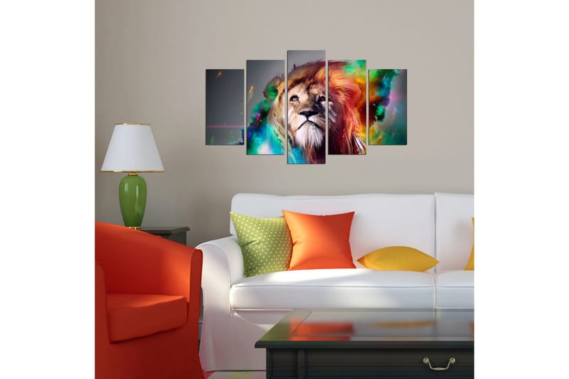 Dekorativ MDF-målning 5 Delar - Flerfärgad - Inredning & dekor - Tavlor & konst - Canvastavla