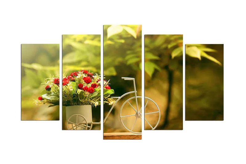 Dekorativ MDF-målning 5 Delar - Flerfärgad - Inredning & dekor - Tavlor & konst - Canvastavla