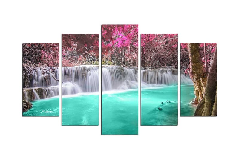 Dekorativ MDF-målning 5 Delar, Flerfärgad