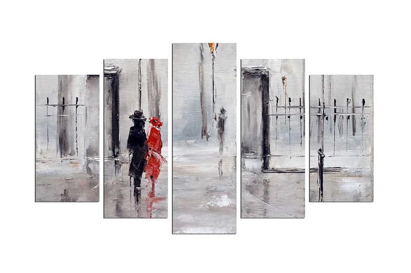 Dekorativ MDF-målning 5 Delar - Flerfärgad - Inredning & dekor - Tavlor & konst - Canvastavla