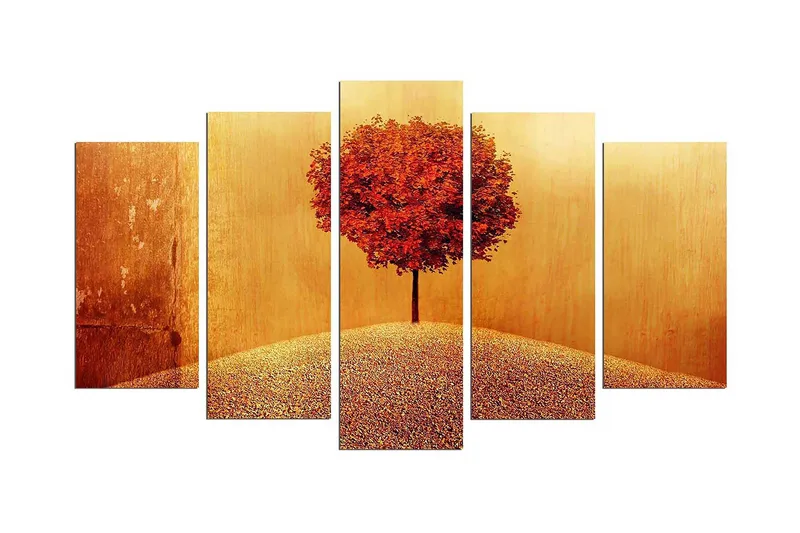 Dekorativ MDF-målning 5 Delar - Flerfärgad - Inredning & dekor - Tavlor & konst - Canvastavla