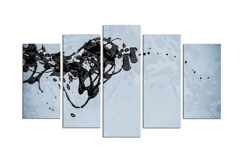 Dekorativ MDF-målning 5 Delar - Flerfärgad - Inredning & dekor - Tavlor & konst - Canvastavla