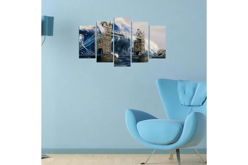 Dekorativ MDF-målning 5 Delar - Flerfärgad - Inredning & dekor - Tavlor & konst - Canvastavla