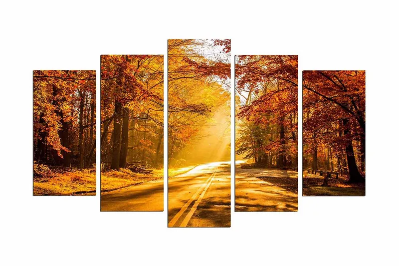 Dekorativ MDF-målning 5 Delar - Flerfärgad - Inredning & dekor - Tavlor & konst - Canvastavla