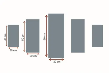 Dekorativ MDF-målning 5 Delar - Flerfärgad - Inredning & dekor - Tavlor & konst - Canvastavla