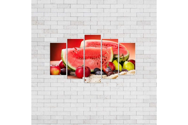 Dekorativ MDF-målning 5 Delar - Flerfärgad - Inredning & dekor - Tavlor & konst - Canvastavla