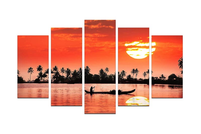 Dekorativ MDF-målning 5 Delar - Flerfärgad - Inredning & dekor - Tavlor & konst - Canvastavla