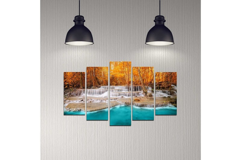 Dekorativ MDF-målning 5 Delar - Flerfärgad - Inredning & dekor - Tavlor & konst - Canvastavla