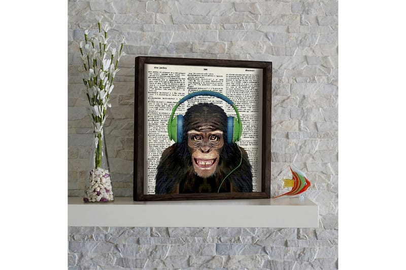 Dekorativ MDF-målning - Blå/Grön/Brun/Vit/Svart - Inredning & dekor - Tavlor & konst - Canvastavla