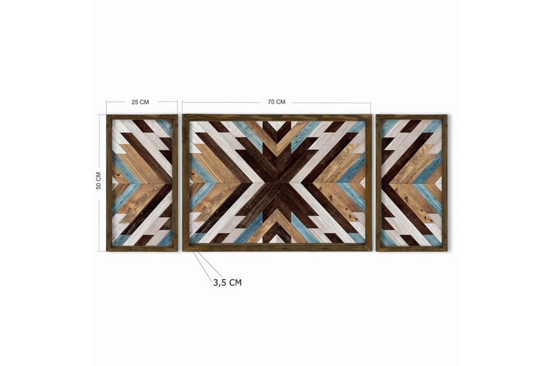 Dekorativ MDF-målning - Flerfärgad - Inredning & dekor - Tavlor & konst - Canvastavla