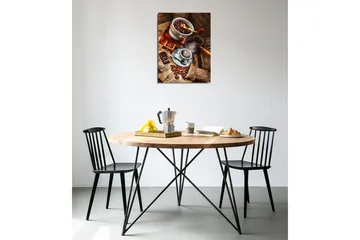 Liten Canvastavla 30x40 cm - Kaffe- och chokladkomposition med rostade kaffebönor - Brun / Beige / Svart - Inredning & dekor - Tavlor & konst - Canvastavla